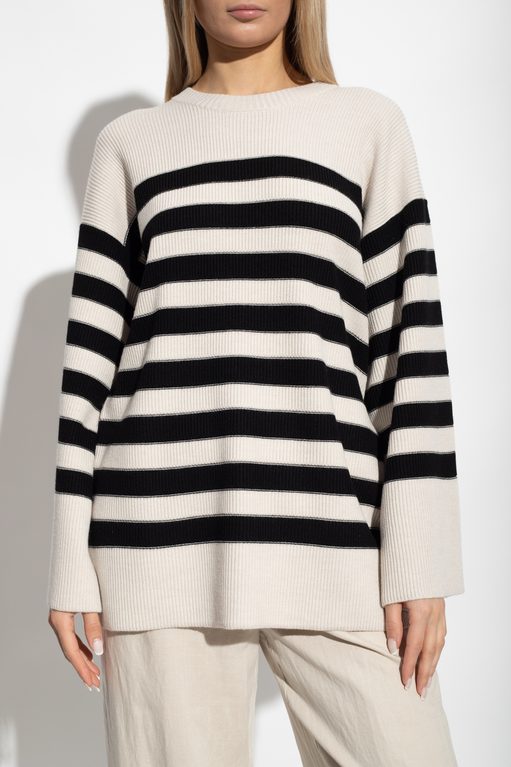 Cream Leon wool Touring sweater By Malene Birger IetpShops